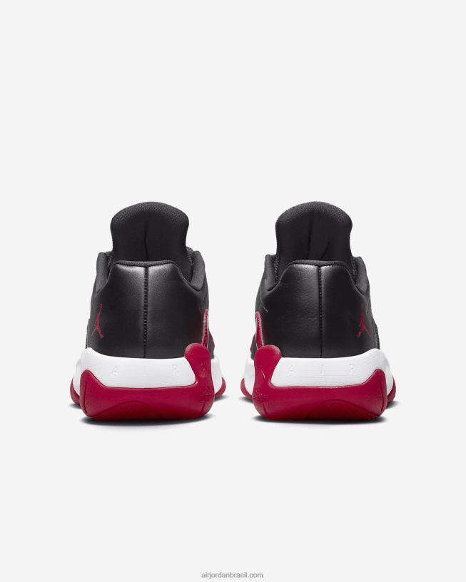 Feminino Air Jordan 11 Cm Pés Baixo 42484e152 Preto/branco/vermelho Ginásio Air Jordan