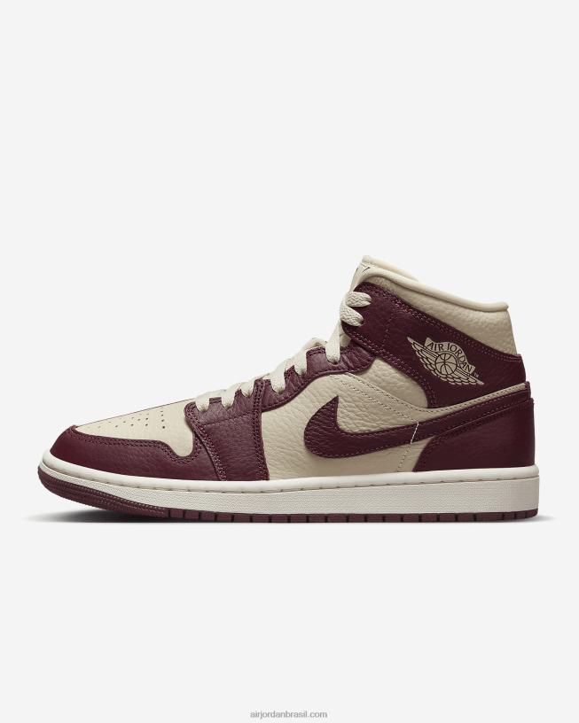 Mulheres Air Jordan 1 Mid Se 42484e221 Praia/vela/cereja Vermelha Air Jordan