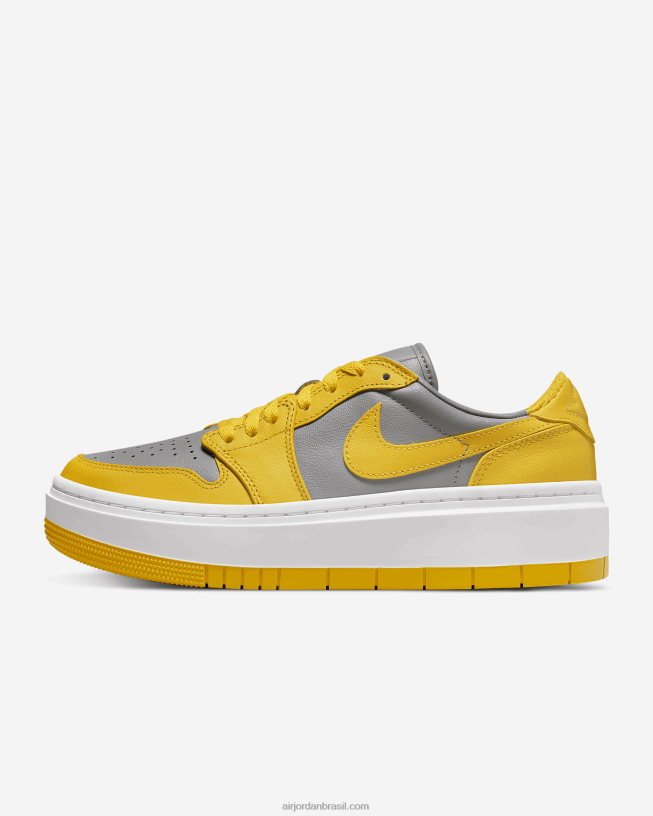 Mulheres Air Jordan 1 Elevar Baixo 42484e88 Cimento Cinza/branco/milho Universitário Air Jordan