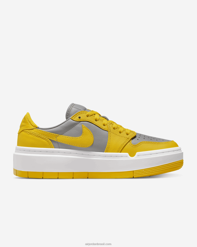 Mulheres Air Jordan 1 Elevar Baixo 42484e88 Cimento Cinza/branco/milho Universitário Air Jordan