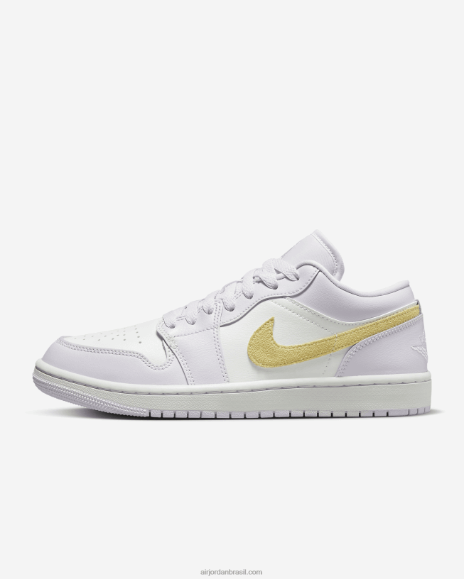 Mulheres Air Jordan 1 Baixo 42484e92 Mal Lavagem De Uva/branco/limão Air Jordan