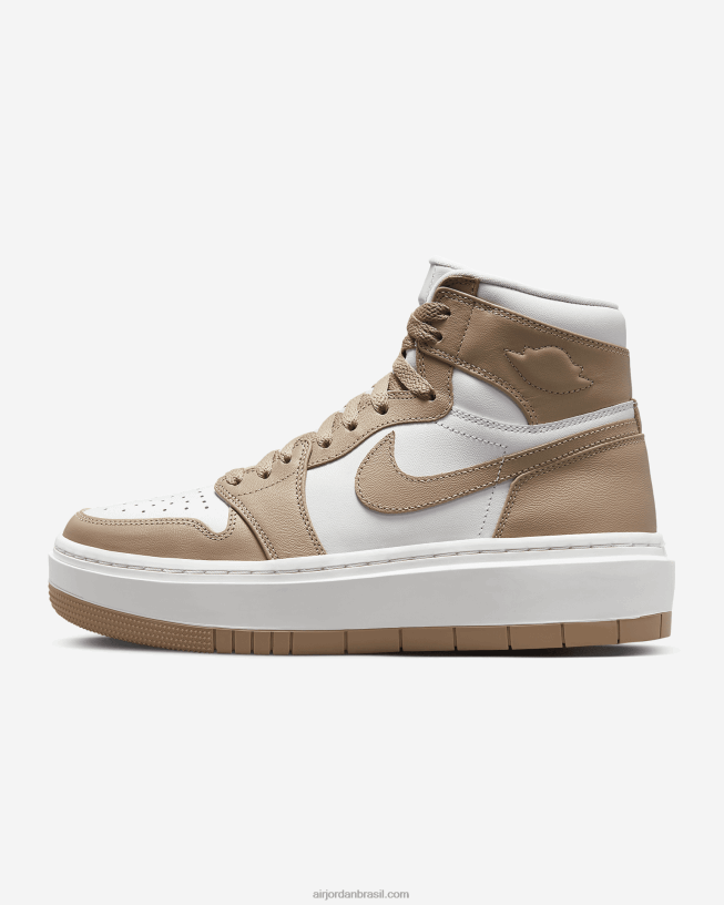 Mulheres Air Jordan 1 Elevate Alto 42484e168 Branco/vela/deserto Air Jordan