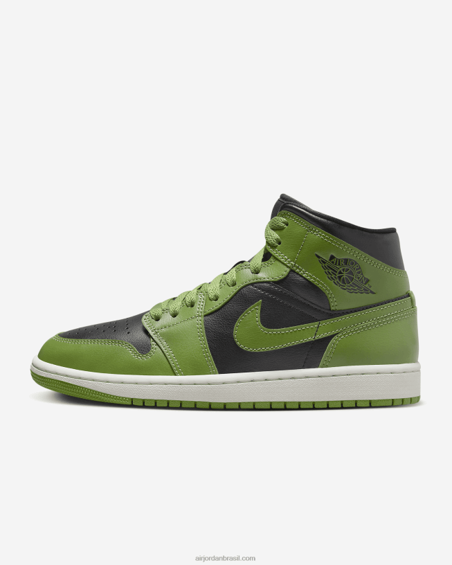 Mulheres Air Jordan 1 Miados 42484e140 Preto/vela/altitude Verde Air Jordan