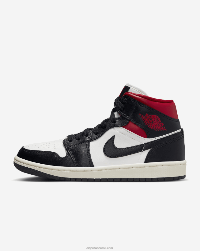 Mulheres Air Jordan 1 Miados 42484e142 Preto/led/vermelho Ginásio Air Jordan